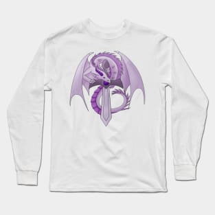 Amethyst Sword Dragon Long Sleeve T-Shirt